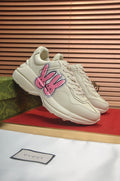 Gucci Ivory Pink Bunny Graphic Chunky Sneakers