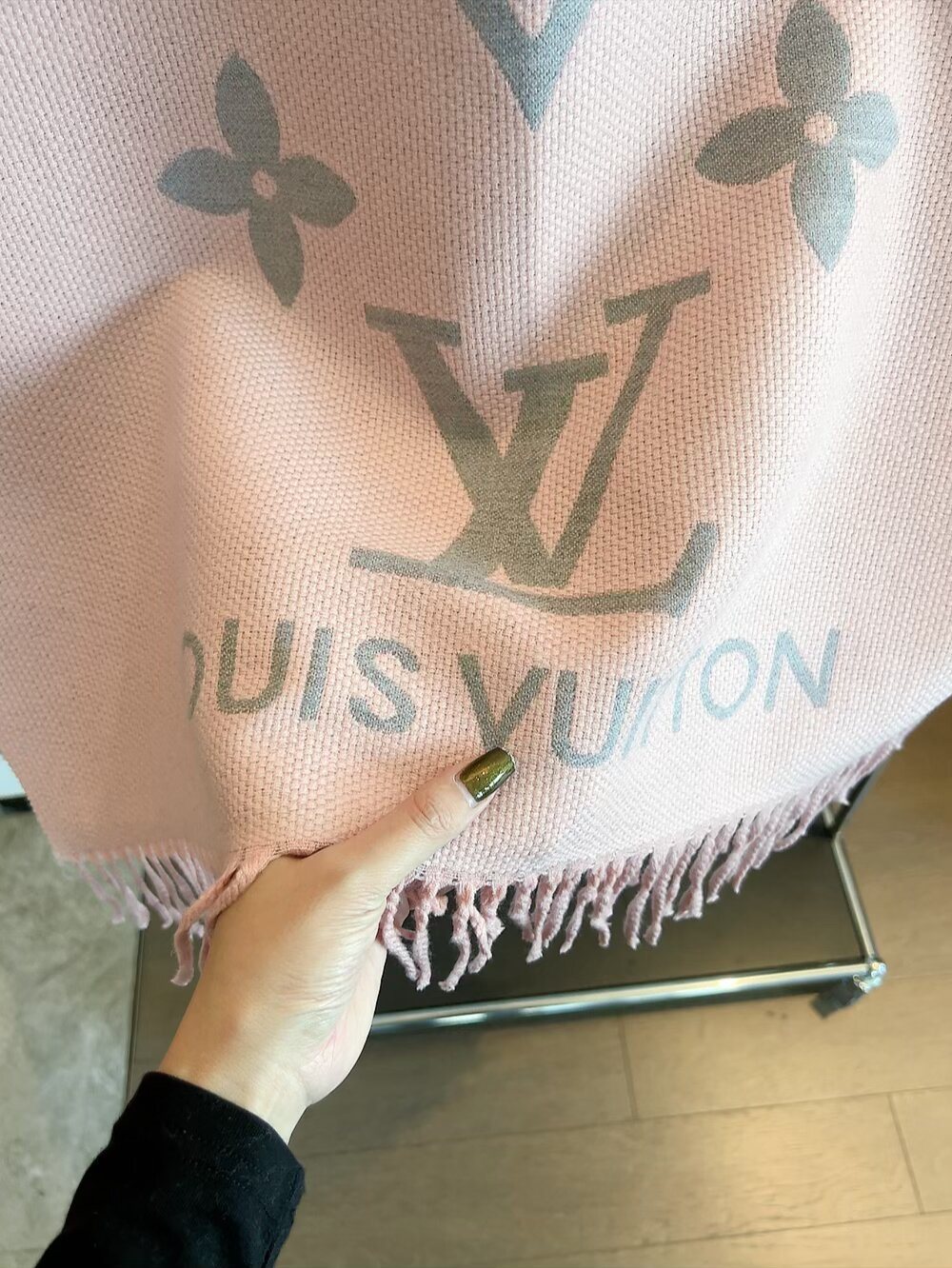 Louis Vuitton Fringed Monogram Scarf