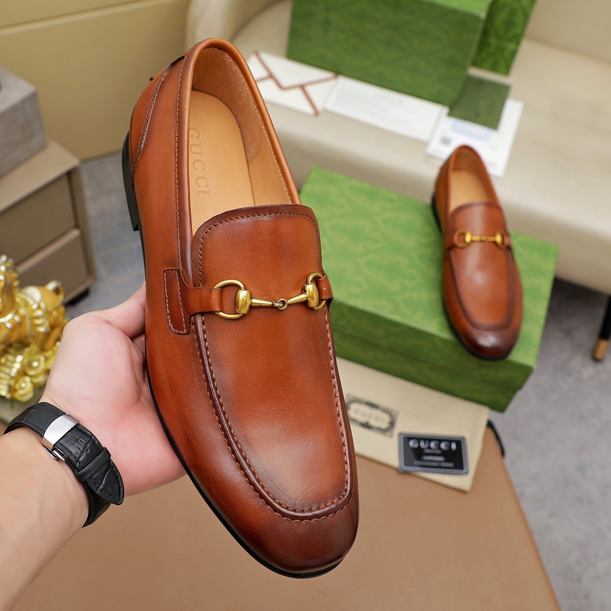 Gucci Bit-Detail Slip-On Loafers