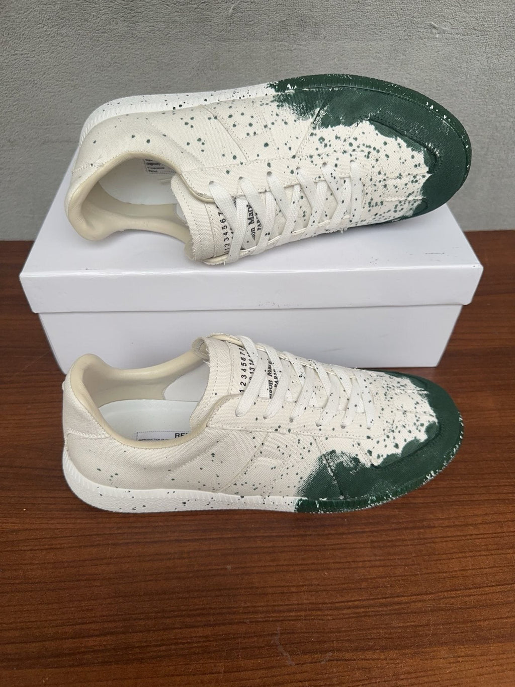 Maison Margiela Painted-Toe Low-Top Sneakers