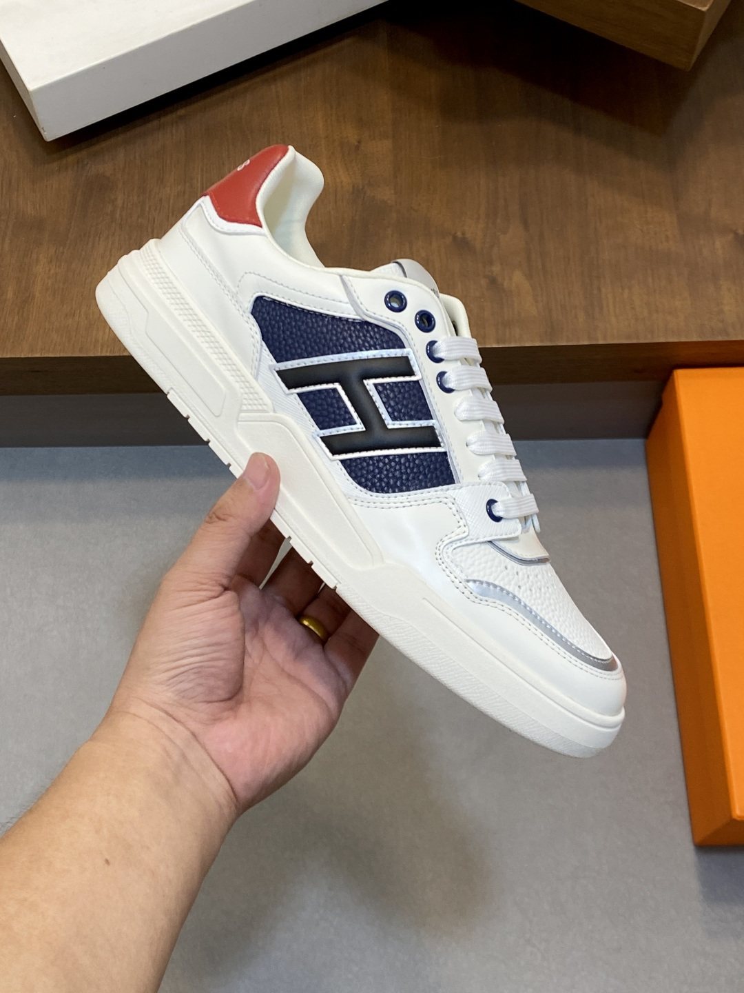 Hermès H-Panel Low-Top Sneakers