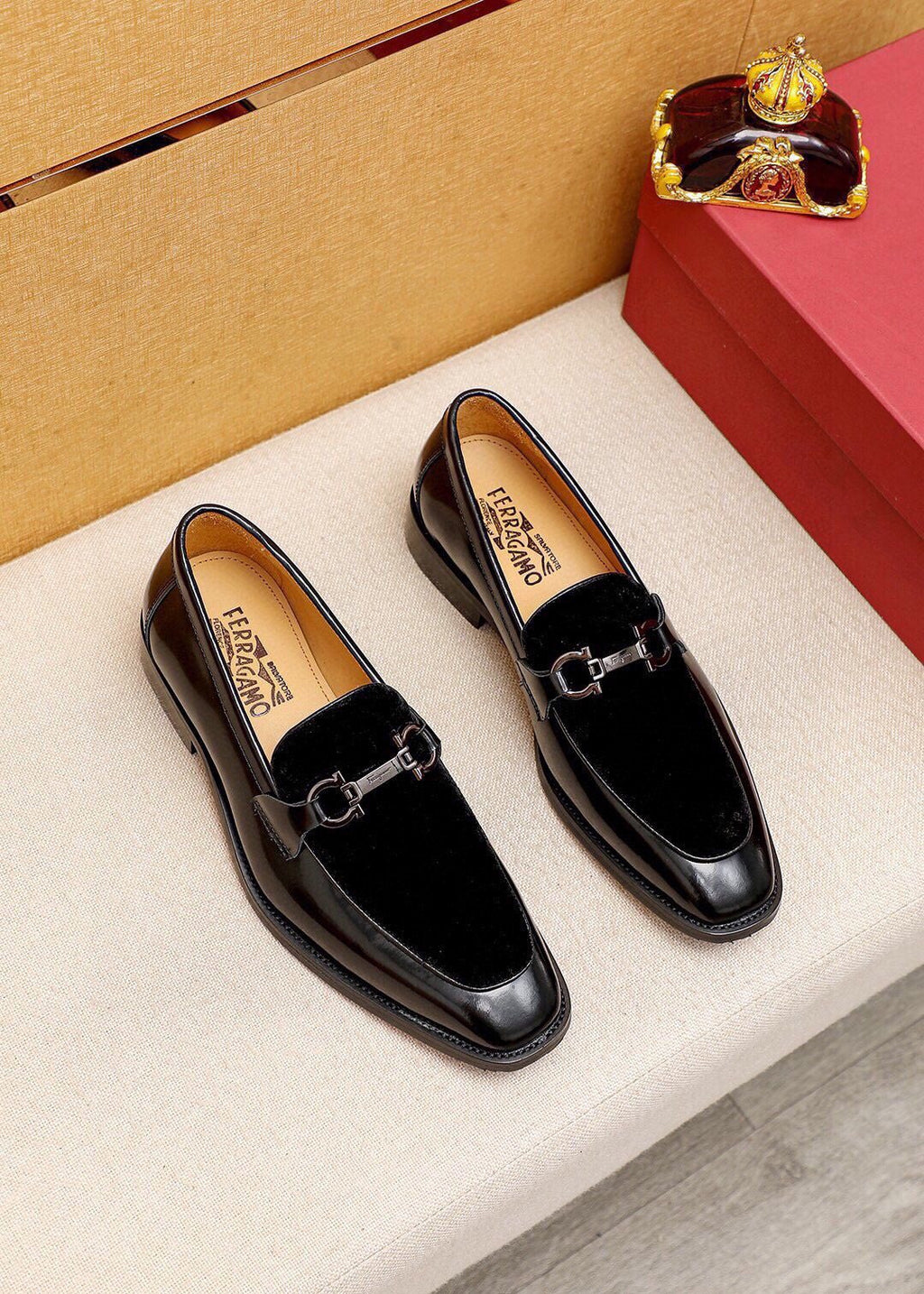 Ferragamo Metal Bit Loafers